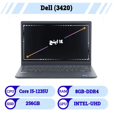 لپتاپ 14 اینچ استوک دل|Laptop Dell پردازنده core i5 نسل 12 رم 8 حافظه 256G ssd